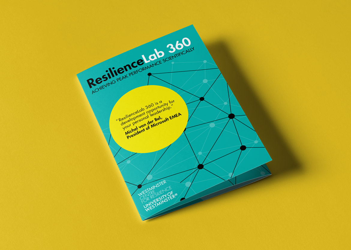 Cover of Centre for Resilience brochure for the University of Westminster