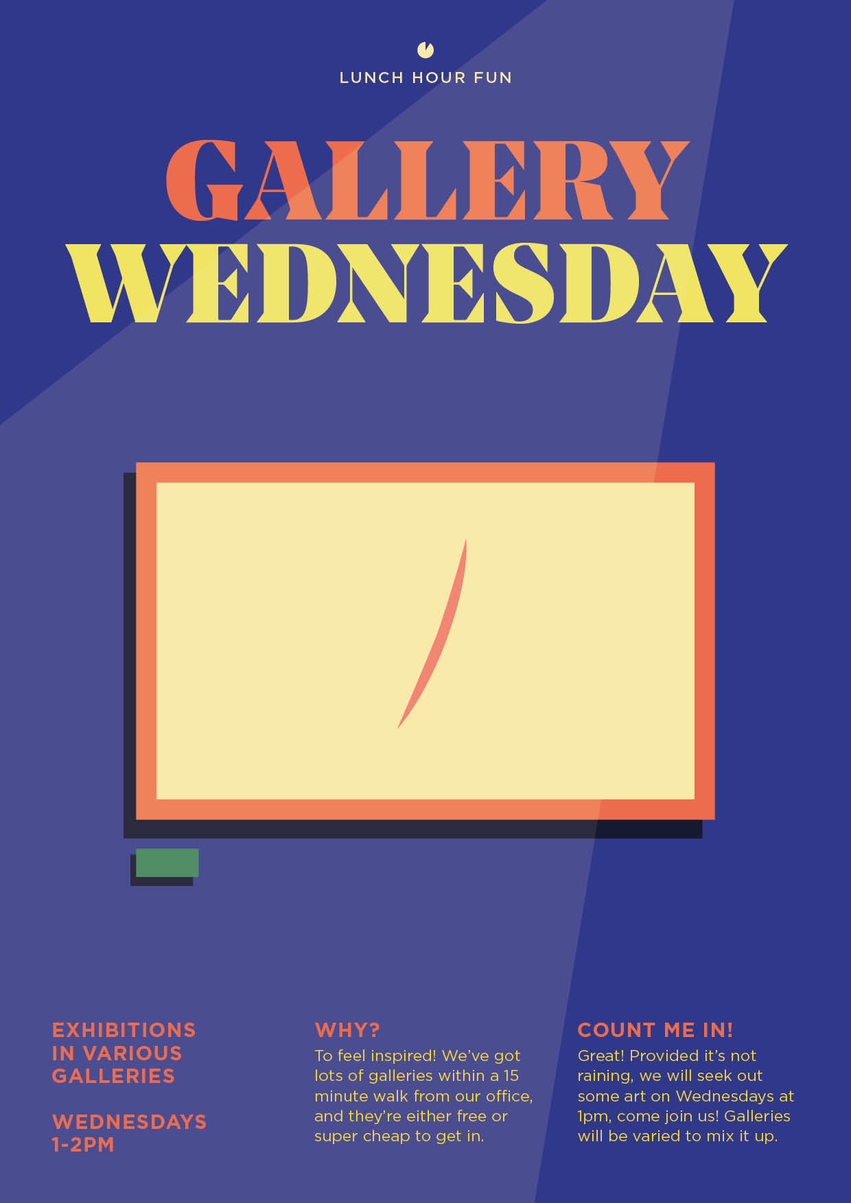 Lunchtime poster - Gallery Wednesday